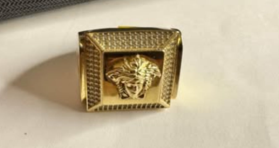 Versace gold ring