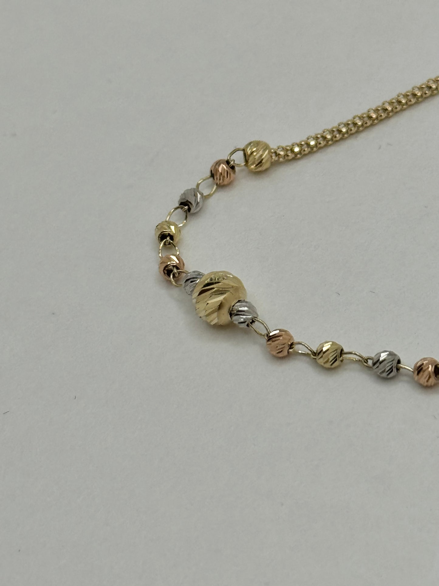 14k gold Bead Braclet For Women