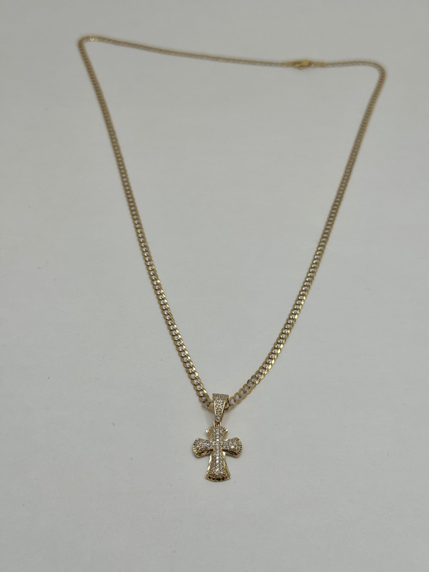 14k Gold  cross pendant