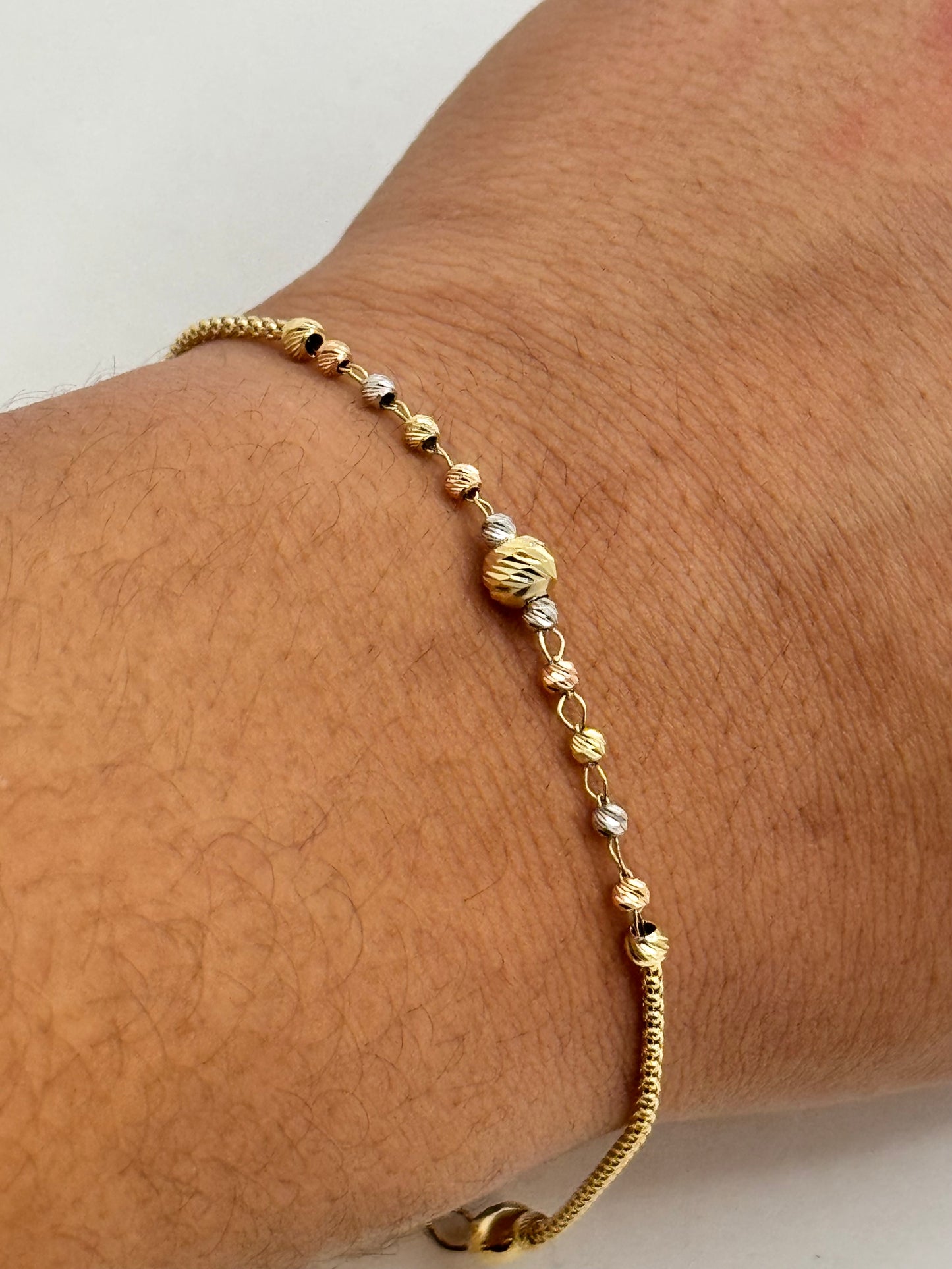 14k gold Bead Braclet For Women