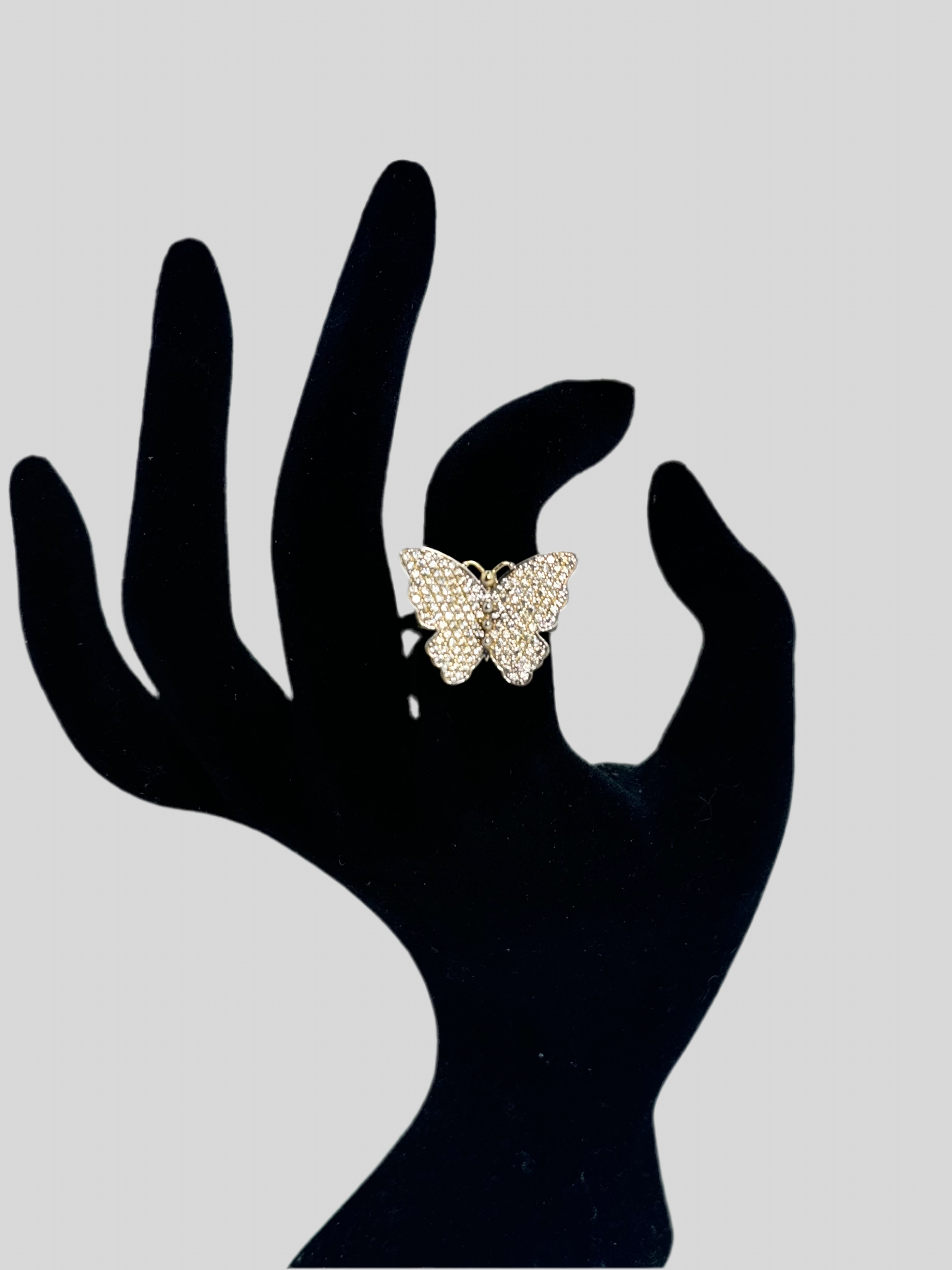 14K gold Butterfly ring for women/ solid gold ring